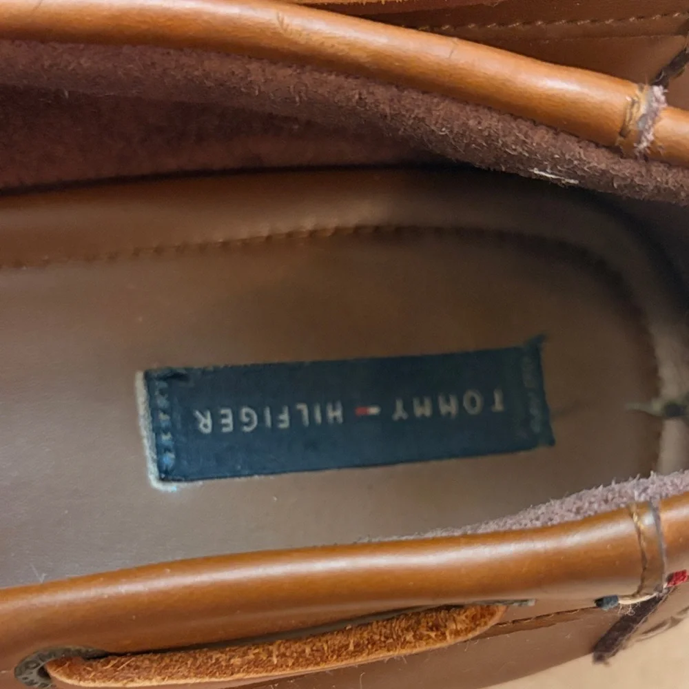 Tommy Hilfiger Tan Boat Shoes